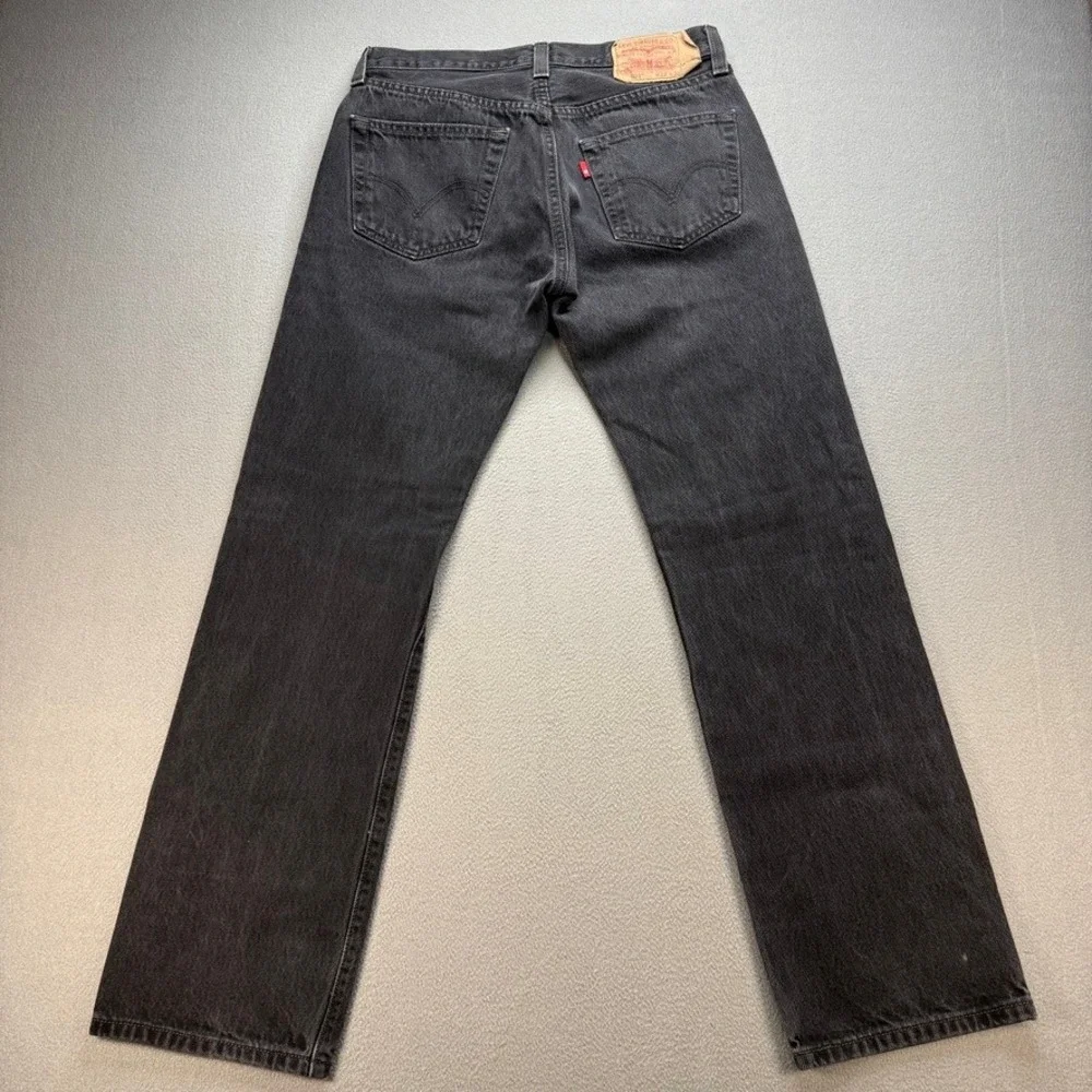 Levi 501 XX Jeans Original Straight 32x32 (FIT 30x30) Black Y2K Retro Grunge